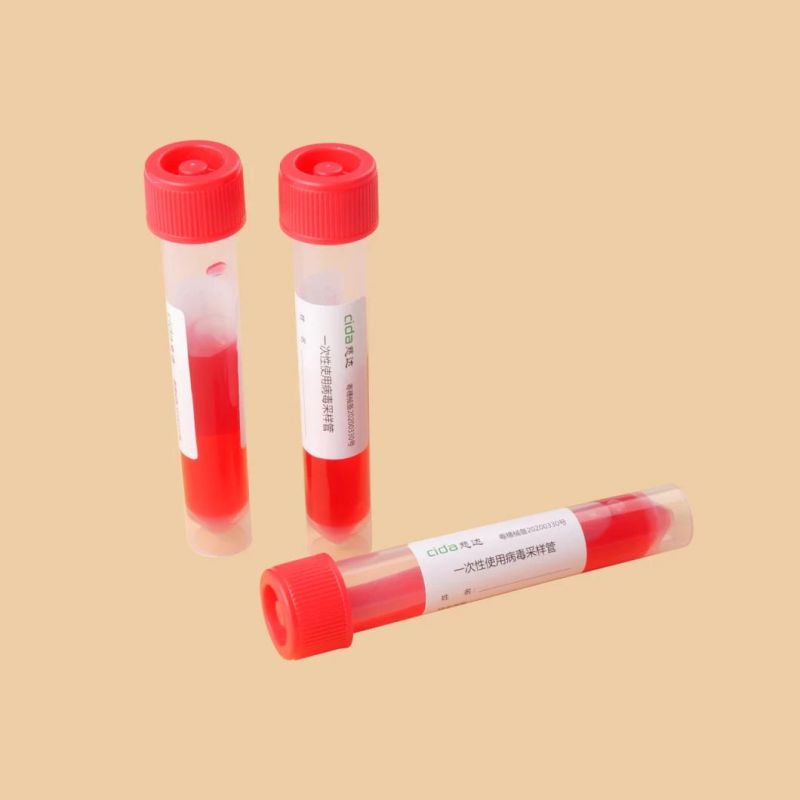 Disposable Medical Sterile 3ml 5ml 10ml Vtm Utm Virus Viral Universal Transport Medium Kits Specimen Collection Sampling Tube Kits with Oropharyngeal Swabs