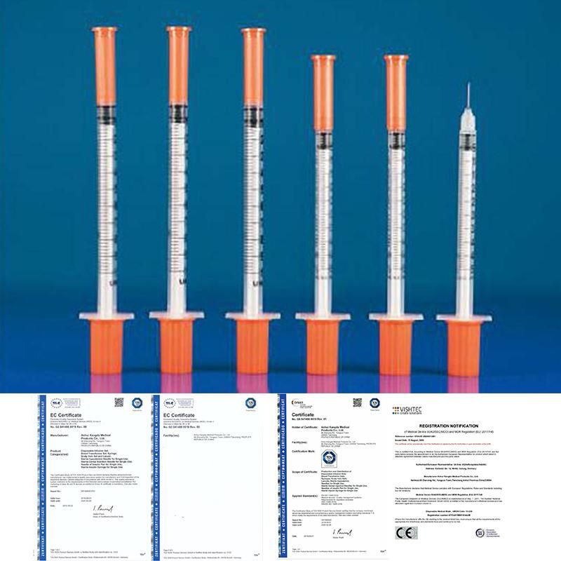 Medical Consumable Supply Disposable Syringe 3 Parts Syreinges