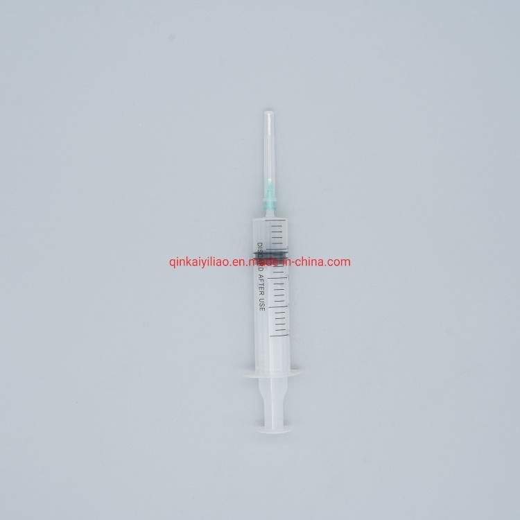 Qinkai FDA 510K Registered Quality Disposable Syringe