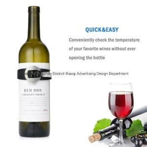 Champagne and Wine Bottle Snap Thermometer Digital Instant Read Thermometers with LED Display for Wine Enthusiast Red Wine Bracelet Thermometer
