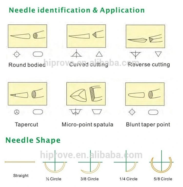 Sterile Surgical Suture Thread with Needle