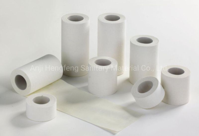 ISO Approved High Quality Medical Adhesive Zinc Oxide Cotton Tape Sports Tape 7.5cm