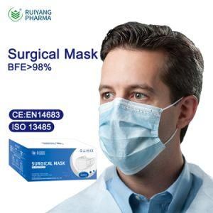 Protective Melt-Blown Hospital Surgical 3ply Earloop Non Woven Disposable Medical Mask 3 Ply