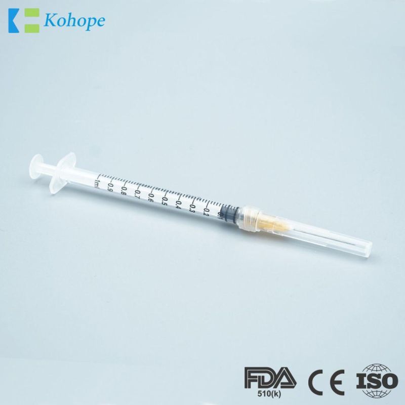 Disposable 1ml Low Dead Space Tuberculin Plastic Syringe for Sale