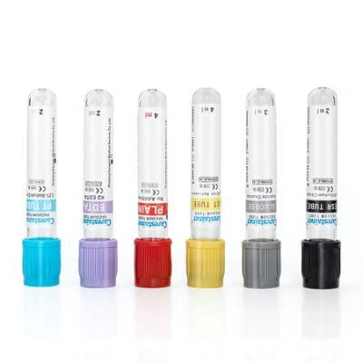 Medical Disposables Plastic Glass Purple Cap Vacuum Blood Collection Tube 5ml K2 K3 EDTA Tube