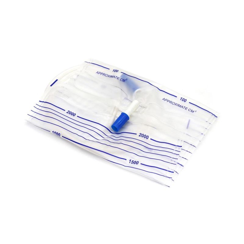 Disposable 600 Ml Dravity Drainirin Urine Bag with Twester Lock