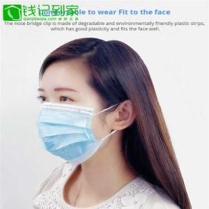 in Stock Non-Woven 3 Ply Disposable Medical Surgical Face Shield Mask for Civil Protection