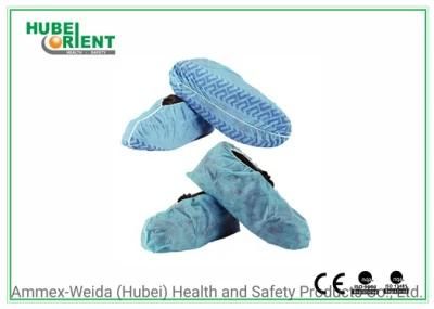 OEM Free Size Non-Slip Disposable Use Non-Woven Shoe Cover for Laboratory/Medical Situation