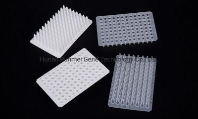 Hot Selling Natural/White Semi/Non Skirted 96 Well PCR Plates 0.1ml 0.2ml