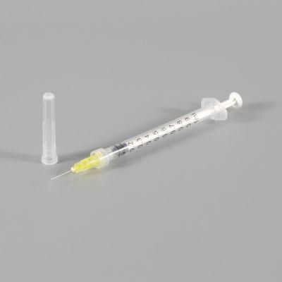 Sterile Hypodermic Syringes with Needle for Single Use 1ml