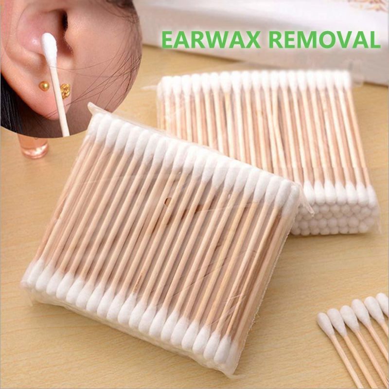 Long Micro for Kids Cosmetic Swab Holder Bamboo Cotton Swabs
