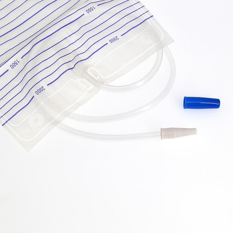 Medical Hospital Pushing Cross Valve Outlet Urine Collection Drainage Bag
