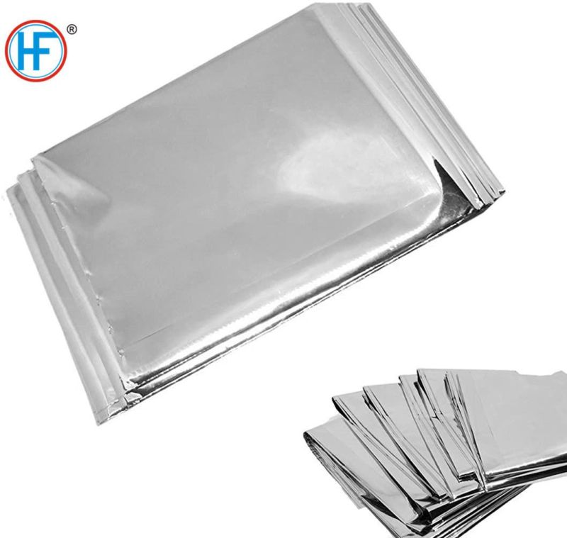 Professional Manufacturer Mdr CE Approved Emergency Space Blanket Silver or Gold Rescue Blanket