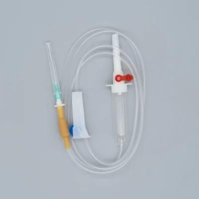 Medical Dehp Free Single Use Burette IV Infusion Giving Set with Filter