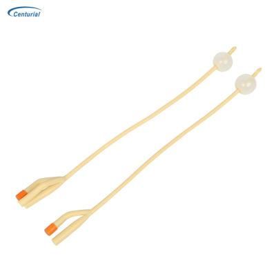 Medical Disposable Latex Catheter Latex Foley Catheter 2-Way Pediatric Latex Foley Catheter Silicone Coated