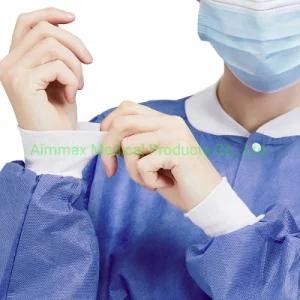 Waterproof Anti-Static Blue Science Doctor Hospital Clothes Medical Long Lab Coat From China