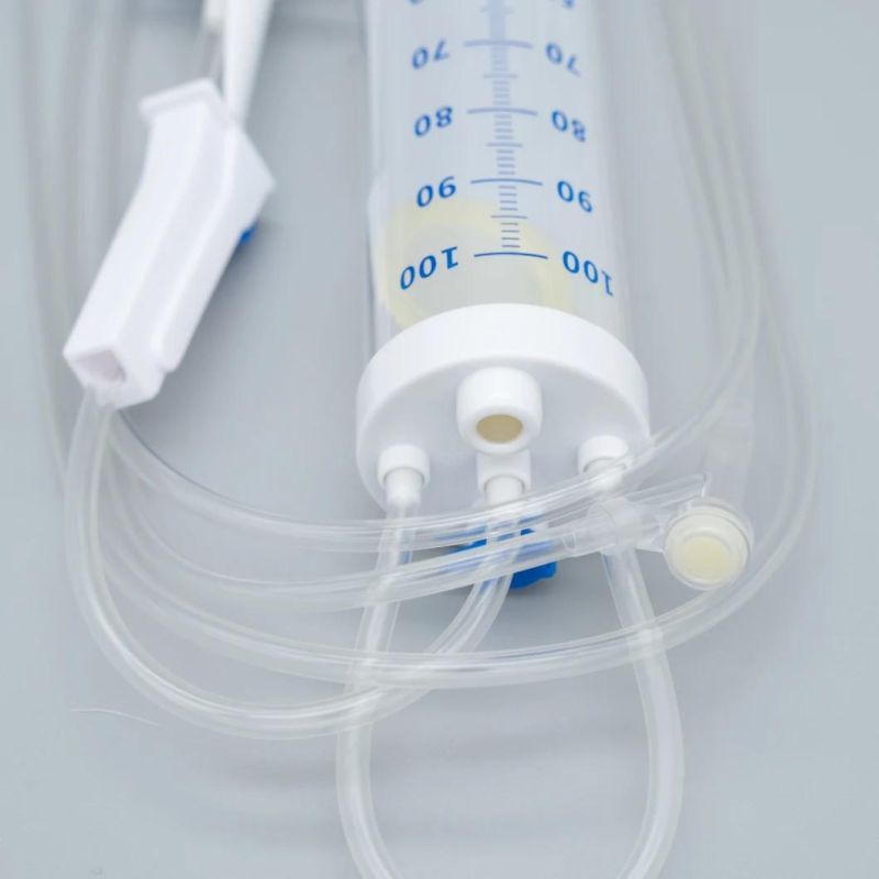 Medical Dehp Free Single Use Burette IV Infusion Giving Set with Filter