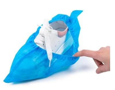 Disposable Head / Foot Protection Shoe Cover with Skid Proof Stripe