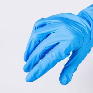 Disposable Surgical Nitrile Gloves Long Sleeve Medical Blue Safety Protective Gloves