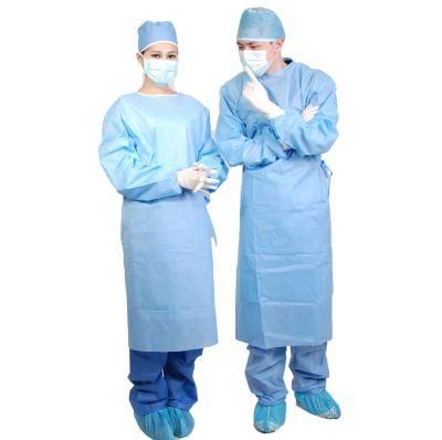 Disposable SMS Surgical Gown with Sterile Paper-Poly Package