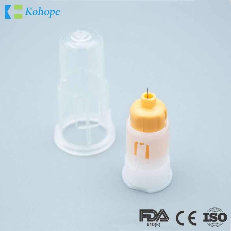 Disposable Medical Blood Lancet with Twist Cap and Tri-Bevel Tip, Pressure Activated Auto-Retractable Safety Lancet, Sterile for Clinical/Household Test Use