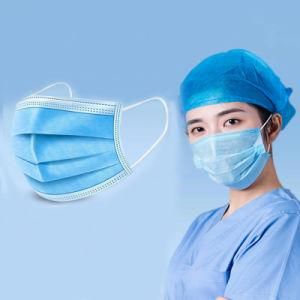 Disposable Medical Face Mask 3-Ply Surgical Face Mask Earloop Safety Mask Non Woven Fabric.