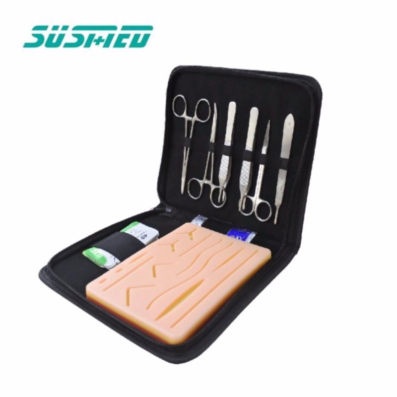 Medical Silicone Suturing Pad Human Skin Training Model Suture Practice Kit