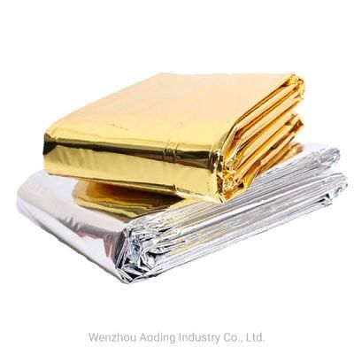Ultra Lightweight Outdoor Mylar Emergency Blankets - 4 Pack Thermal Foil Space Blankets for Camping Hiking
