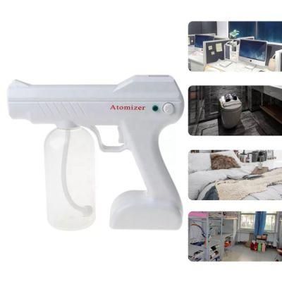 Handhold 800ml Spray Gun 2m Spray Distance Wireless Nano Atomizer Rechargeable Blue Light Disinfect Sprayer