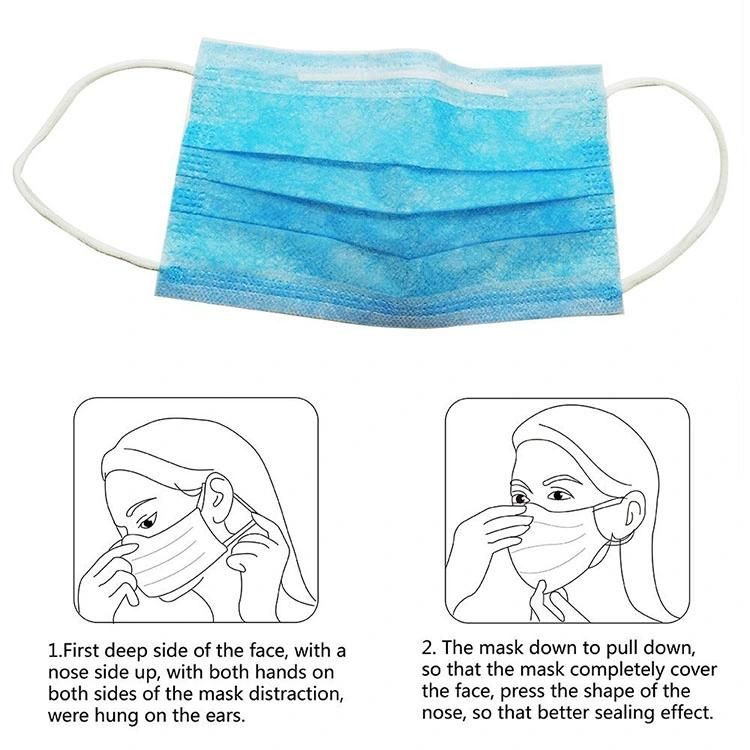 Medical Protective Face Mask 3ply Melt-Blown Fabric