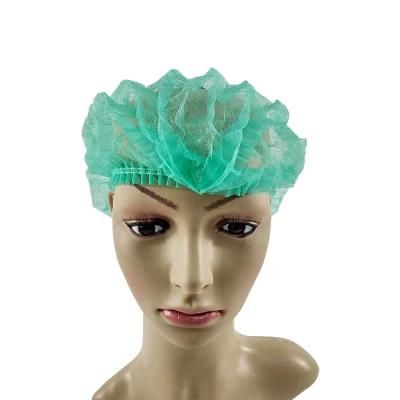 Wholesale Food Factory Salon and SPA Room Non-Woven Double Elastic Soft Workshop Electronic Industry Doctor Disposable Nursing Cap