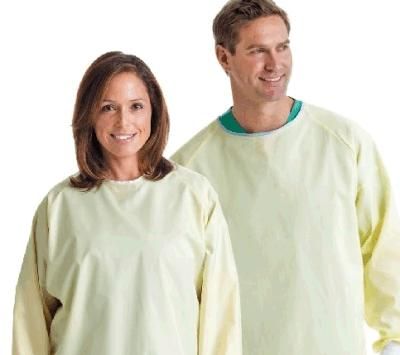 Level 2 PPE Disposable PP PE Yellow Lab Gown Isolation Gown SMS