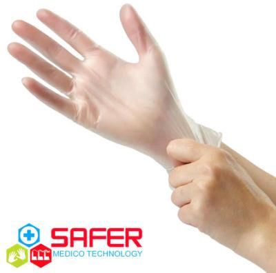 Gloves Vinyl Size M Powder Free Examination Food Grade Clear From China