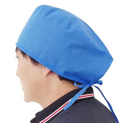 Disposable Medical Blue PP/SMS Nonwoven Bouffant Cap