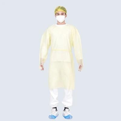 SMS Yellow Disposable Isolation CPE Gown