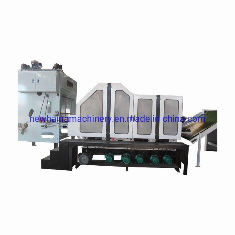 Non Woven Polyester Fiber Textile Carding Machine for Non Woven Fabric Recycled Textile Waste Fiber Carding Equipment