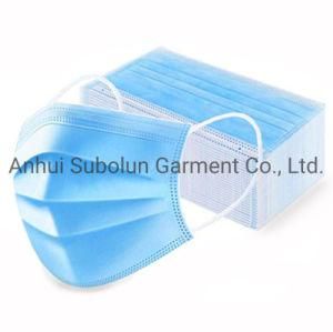 Disposable Earloop 3 Ply Non Woven Medical Surgical Face Mask Individually