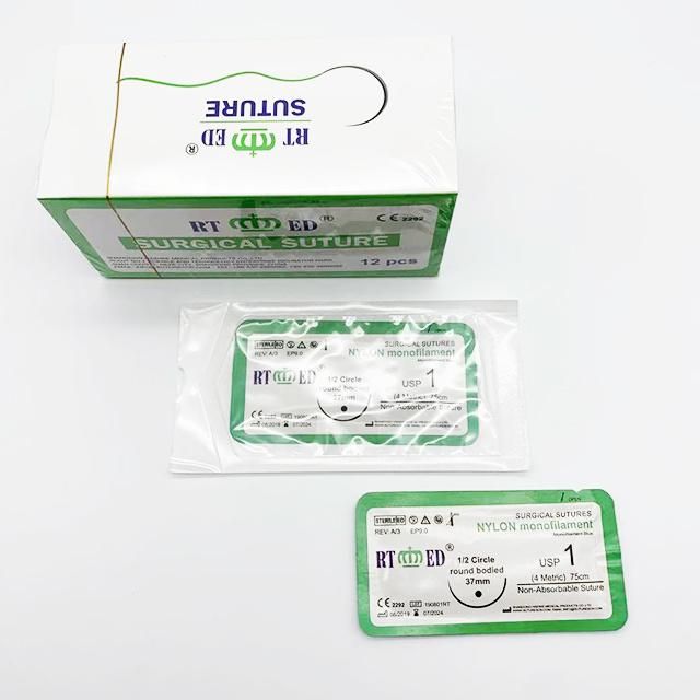 Medical Disposable Non-Absorbable Sterile Nylon Monofilament Surgical Sutures