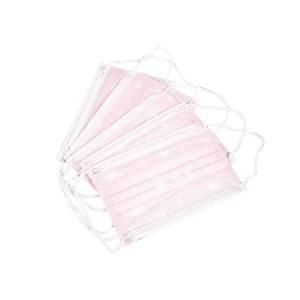 Wholesale 3-Ply Disposable Protective Medical Surgical Non Woven Safety Face Mask in Stock