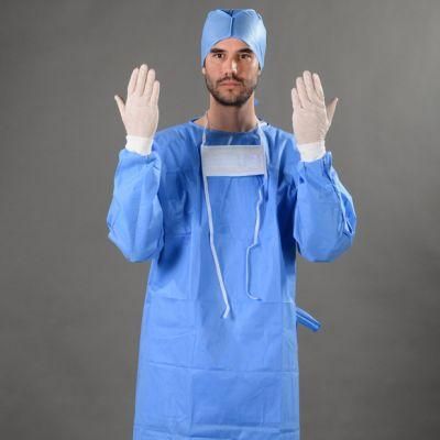 Disposable Spunlace Nonwoven SMMS Sterile Surgical Gown