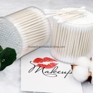 Makeup 200 Counts Cans Packed Paper Cotton Buds for Nail Polish, Beauty Removing Cotton Swab Q-Tips