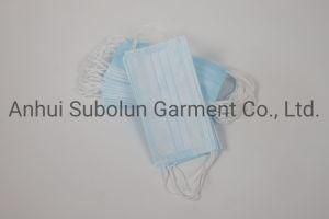 Disposable 3-Ply Protective Dust-Proof Adult Medical Surgical Face Mask in Stock