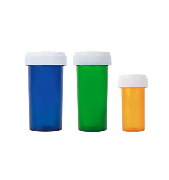 Pop Top Cap Plastic Pharmaceutical Vials Medical Bottles