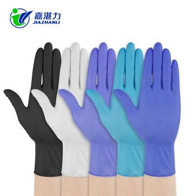 Factory Wholesale Disposable Gloves Medical Powder Free Blue Black Industrial Work Working Exam Examination Nitrile Glove