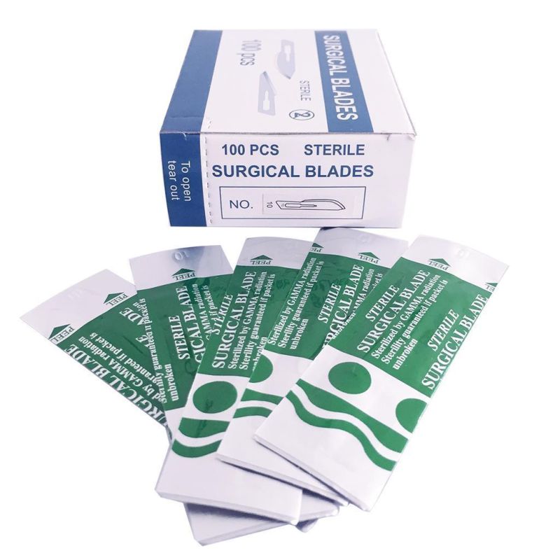 China Factory Medical Use Stainless Steel Knife Blade Carbon Steel Disposable Surgical Scalpel Blades