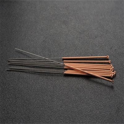 100PCS/Box 1in Aluminum Foil Packing Single Use Sterile Copper Handle Acupuncture Needles for Medical