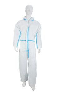 in Stock Disposable Ce Sterile Hospital Coverall Surgical Medical Virus Safety Protective Clothing