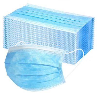 Custom 3 Layer Medical Tie on Face Mask 3ply Blue Mask for Sale