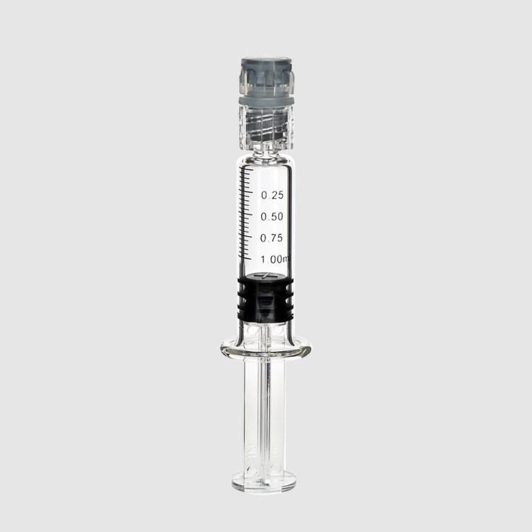Borosilicate Glass 1ml 2.25ml 3ml 5ml Medical Glass Syringe with Luer Lock Tip Cap Injection Oil Disposable Scale Lines
