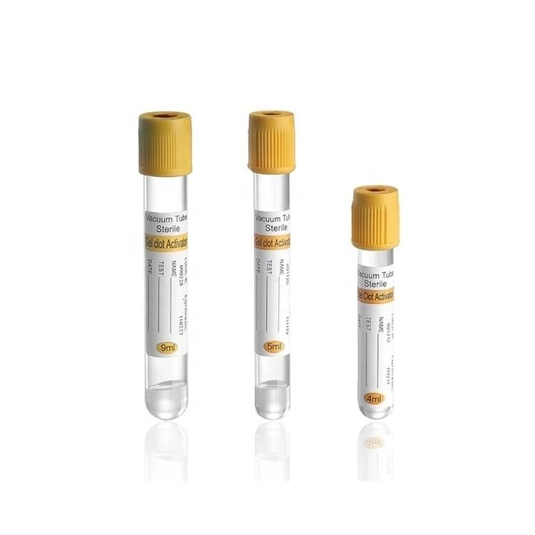 Disposable Vacuum Blood Collection Tube Medical Pet/ Glass Plain Tube